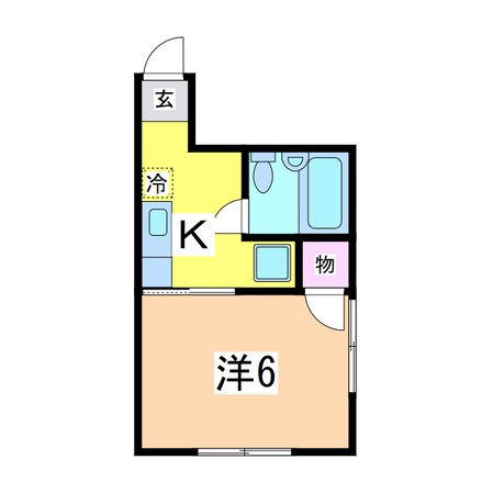 シャトレーゼ堀之内の物件間取画像